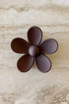 DQ-H0002-BRWH oopsy daisy hair claw clip brown 1 dippin' daisy's