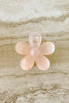 DQ-H0002-CLLP oopsy daisy hair claw clip clear light pink 1 dippin` daisy`s