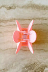 DQ-H0002-PNK oopsy daisy hair claw clip light pink 3 dippin' daisy's