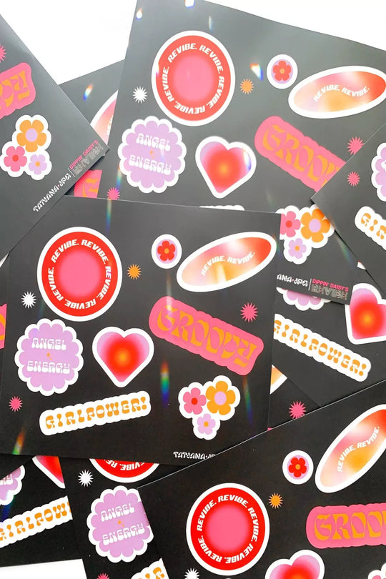 GWP-VSTCKR revibe sticker pack dippin' daisy's