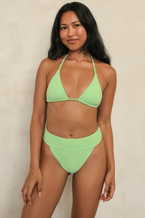 Paradise Green Triangle Cheeky Set