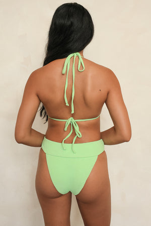 Paradise Green Triangle Cheeky Set