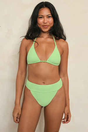 Paradise Green Triangle Cheeky Set
