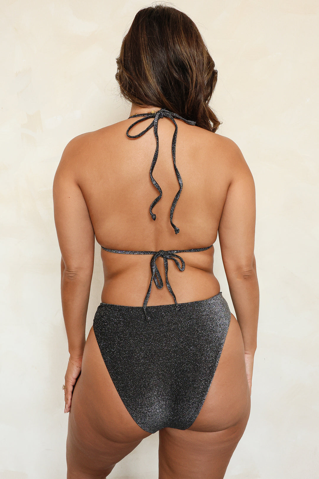 Sparkle Black Triangle Cheeky Set