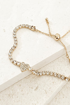 SWEETHEARTS RHINESTONE BRACELET