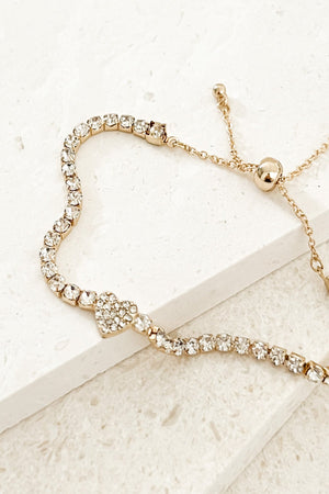 SWEETHEARTS RHINESTONE BRACELET