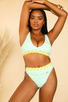 D4173JRMLC-CHGY billie top checked out (green/yellow) 2 dippin' daisy's
