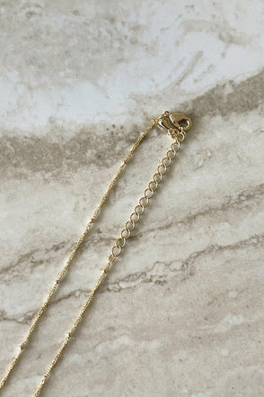 GN7243GD-GLD jingle bell necklace gold 3 dippin' daisy's