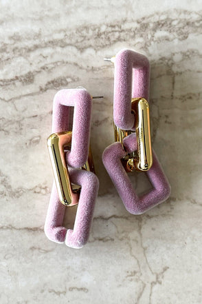 ME10758-PNK holly jolly earrings pink 2 dippin' daisy's