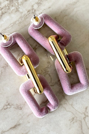 ME10758-PNK holly jolly earrings pink 3 dippin' daisy's